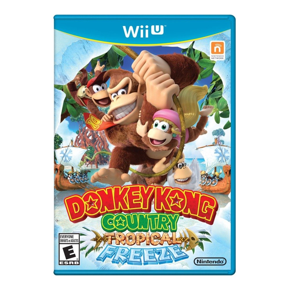 Nintendo Selects Donkey Kong Country Tropical Freeze - Wii U Standard Edition, Model WUPPARK2, Action-Adventure Game