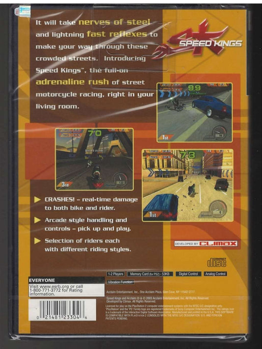 Acclaim SK: Speed Kings - PlayStation 2 Game, Thrilling Racing Adventure