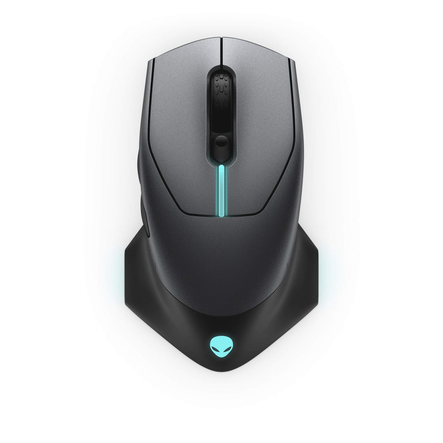 Alienware AW610M Wired/Wireless Gaming Mouse - 16000 DPI, 350 Hour Battery, 7 Buttons, RGB Lighting, Ergonomic, Dark Side of the Moon