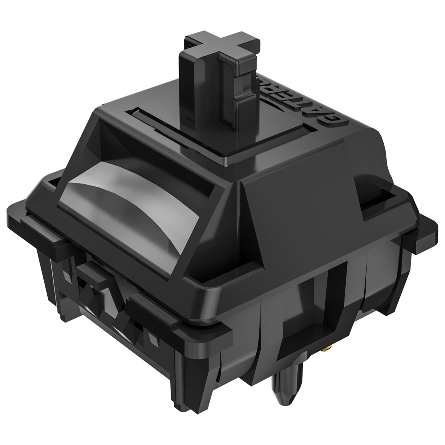 Gateron Ghost Switches for Mechanical Gaming Keyboard 5-Pin 48gf RGB SMD Dual-Stage Spring Pre-Lubed Full POM Linear Switches(72PCS)