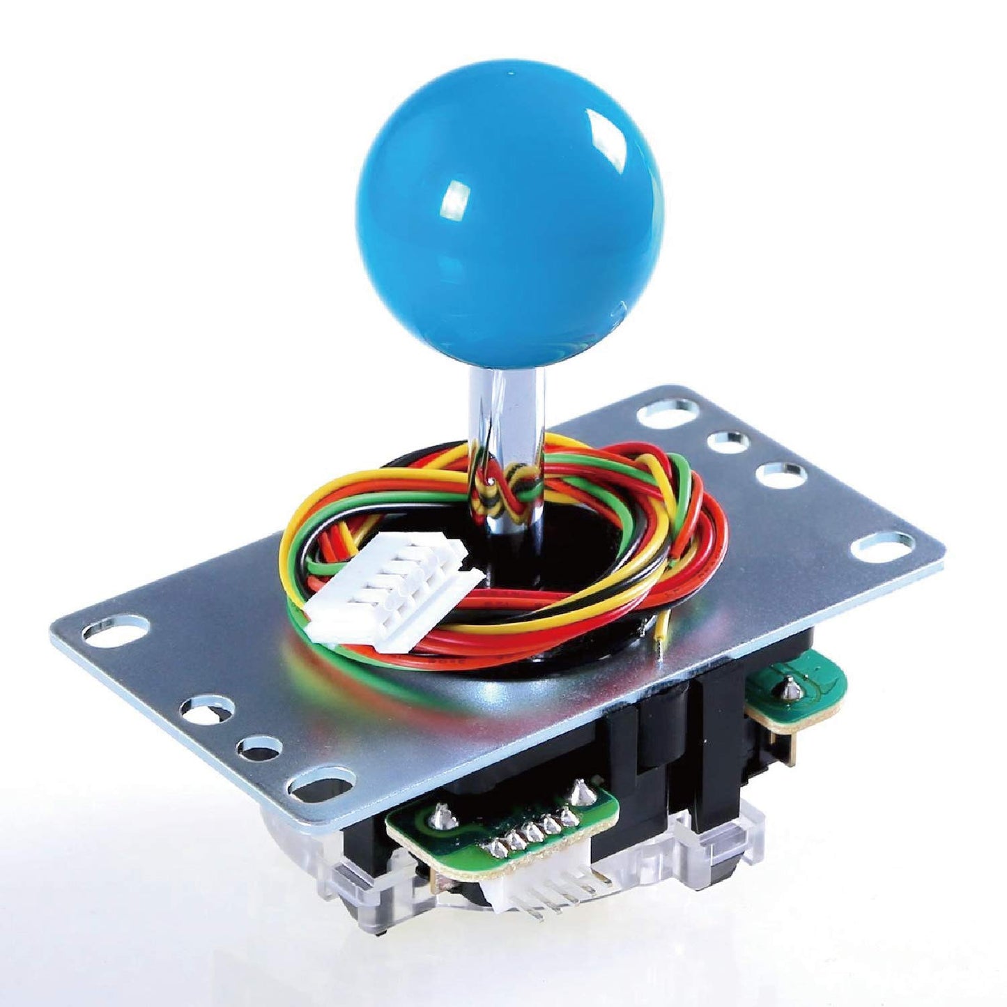 SANWA JLF-TP-8YT Joystick Blue Original - for Arcade Jamma Game 4 & 8 Way Adjustable Compatible with Catz Mad SF4 Tournament Joystick (Blue Ball Top) Use for Arcade Game Machine Cabinet SatNWA