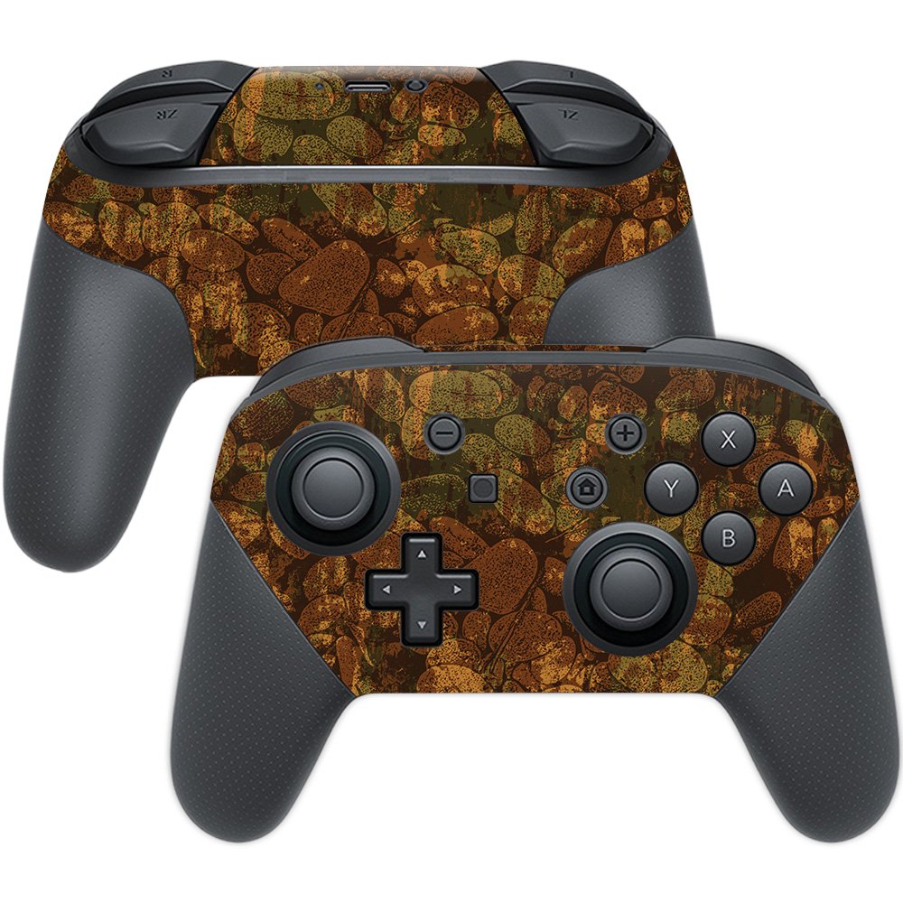 MightySkins Skin Compatible with Nintendo Switch Pro Controller - River Stones | Protective, Durable, and Unique Vinyl Decal wra