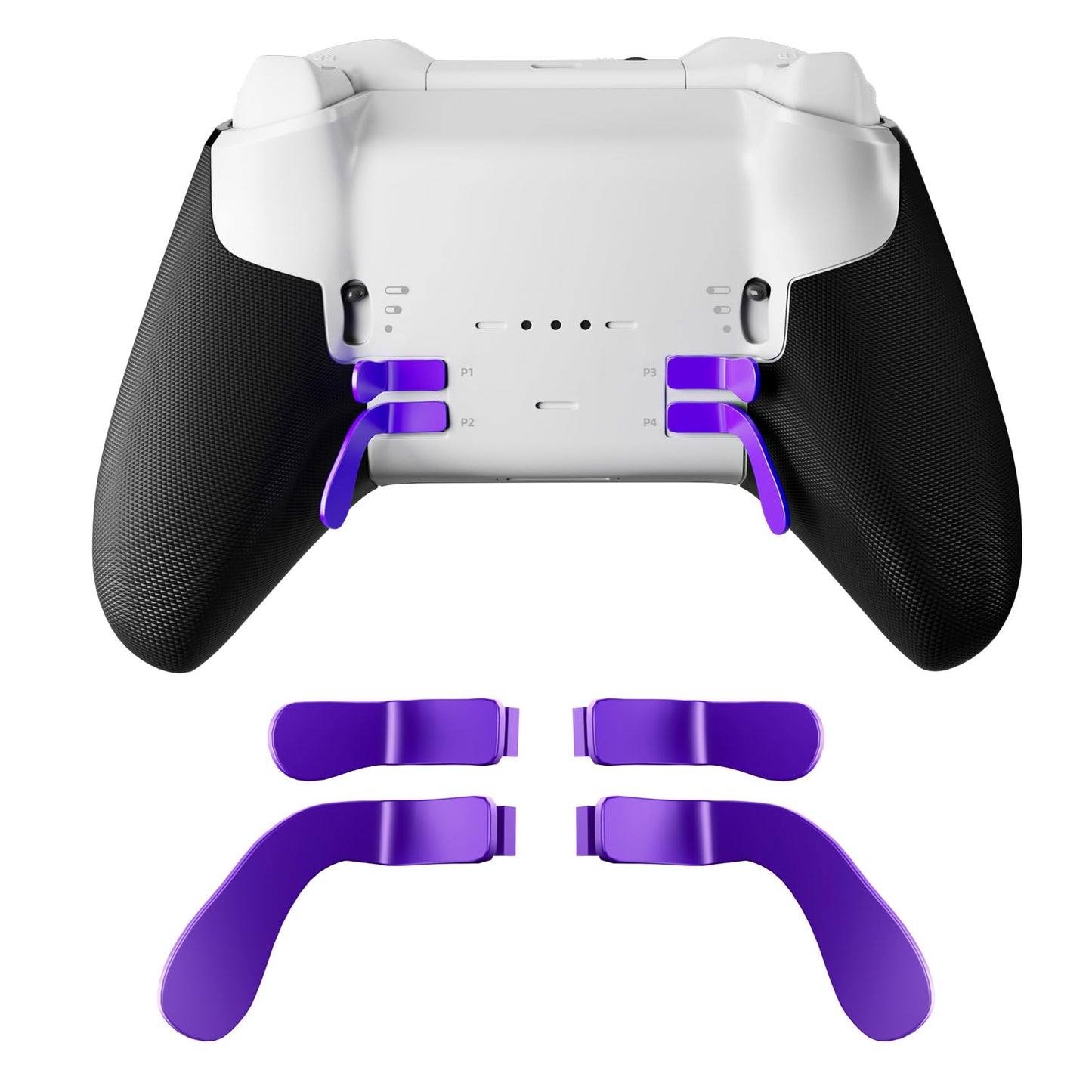 Elite 2 Controller Paddles Replacement Accessories for Xbox Elite Series 2/2 Core Controller 4 Pcs Magnetic Metal Elite Controller Paddles Durable Stainless Steel Easy Installation Secure Fit(Purple)