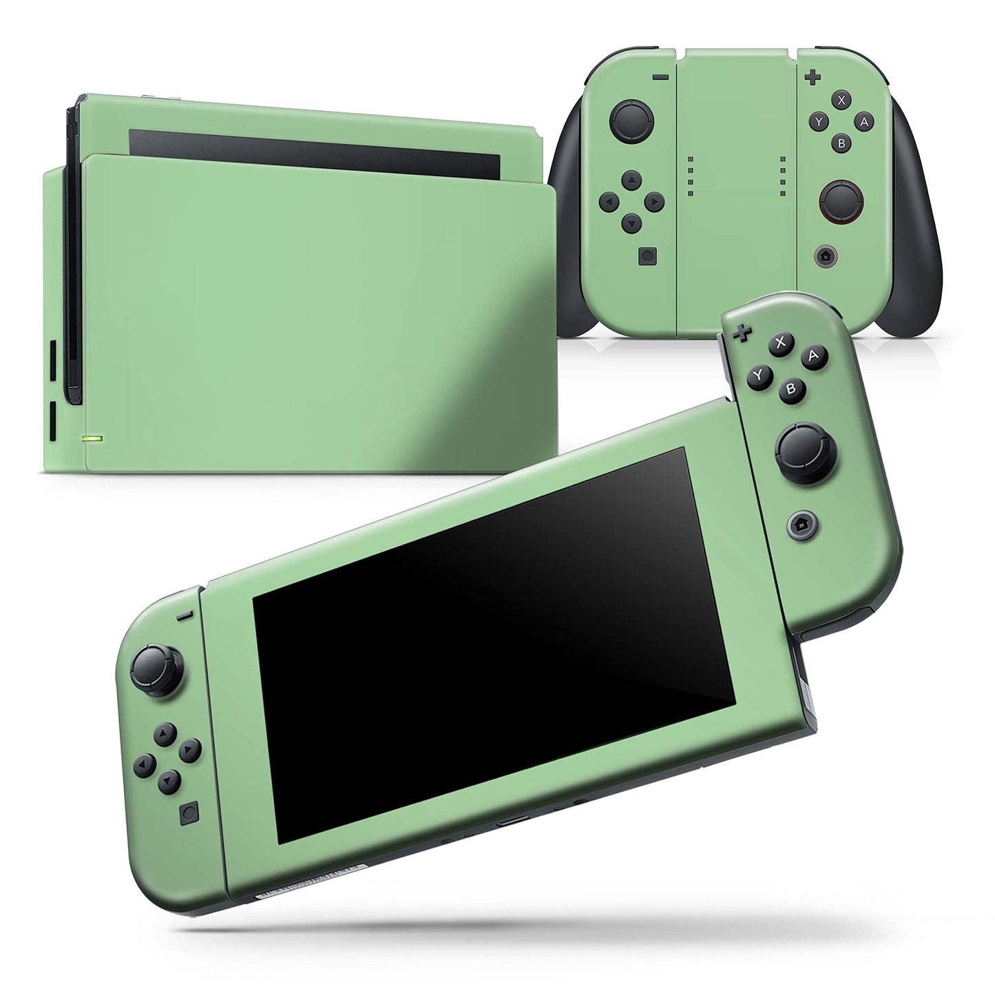 Design Skinz - Compatible with Nintendo Switch OLED Dock Only - Skin Decal Protective Scratch-Resistant Removable Vinyl Wrap Cover - Pretty Green Pastel Color
