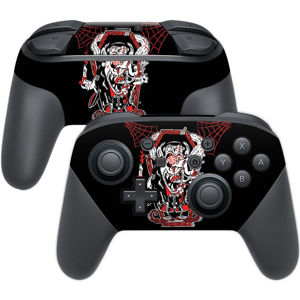 MightySkins Skin Compatible with Nintendo Switch Pro Controller wrap Cover Sticker Skins Crackula