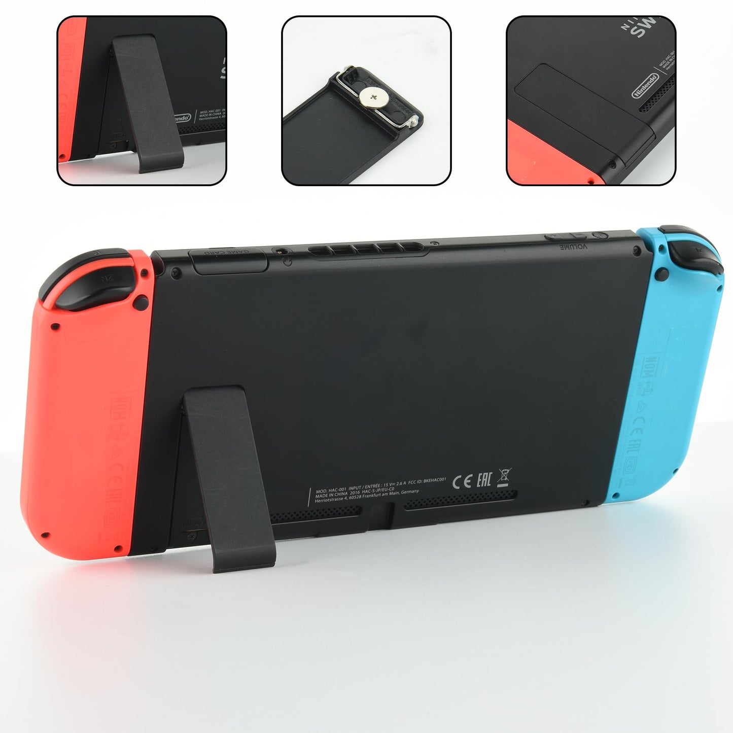 Cosmos Replacement Kickstand for Switch Console with Screwdriver - Black, Model B081ZXQVFH