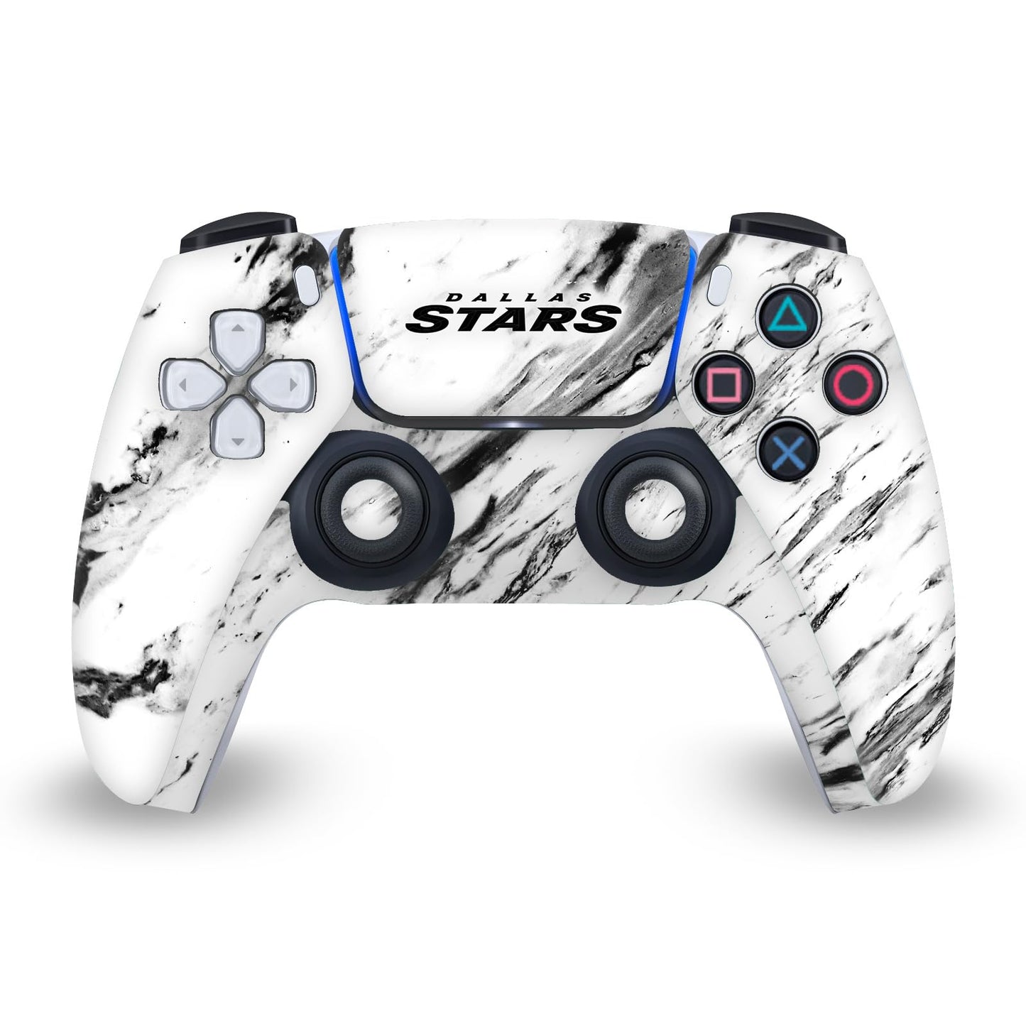 Head Case Designs Officially Licensed NHL Marble Dallas Stars Vinyl Faceplate Sticker Gaming Skin Decal Cover Compatible With Sony PlayStation 5 PS5 DualSense Controller