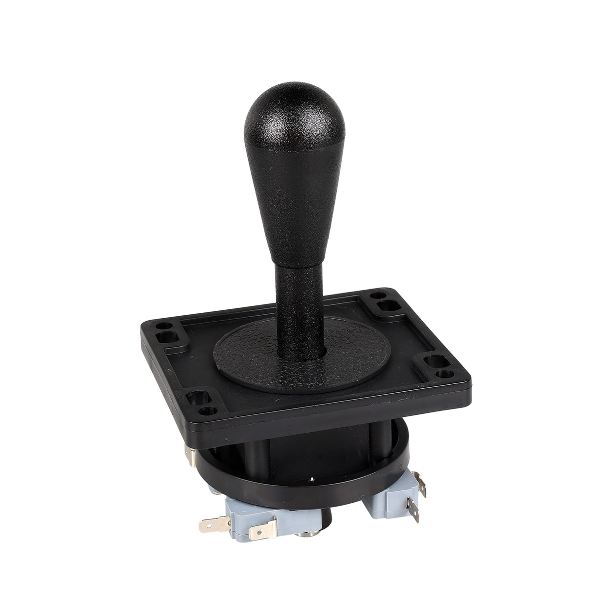 EG STARTS American Style Arcade Competition 2Pin Joystick BLACK Switchable From 8 Ways Operation Elliptical Black Handle Precision 8-Way 187 (4.8mm) terminal