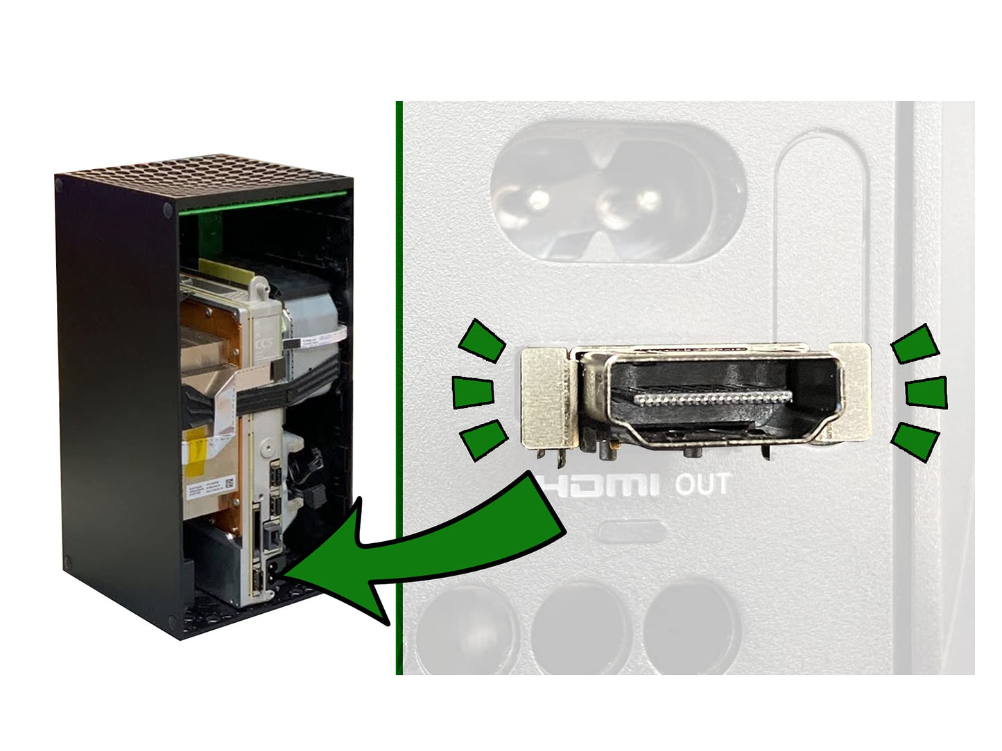 HDMI Port Replacement for Xbox Series X Display Socket Jack Connector Repair for XSX Console M1087810-Original OEM Quality