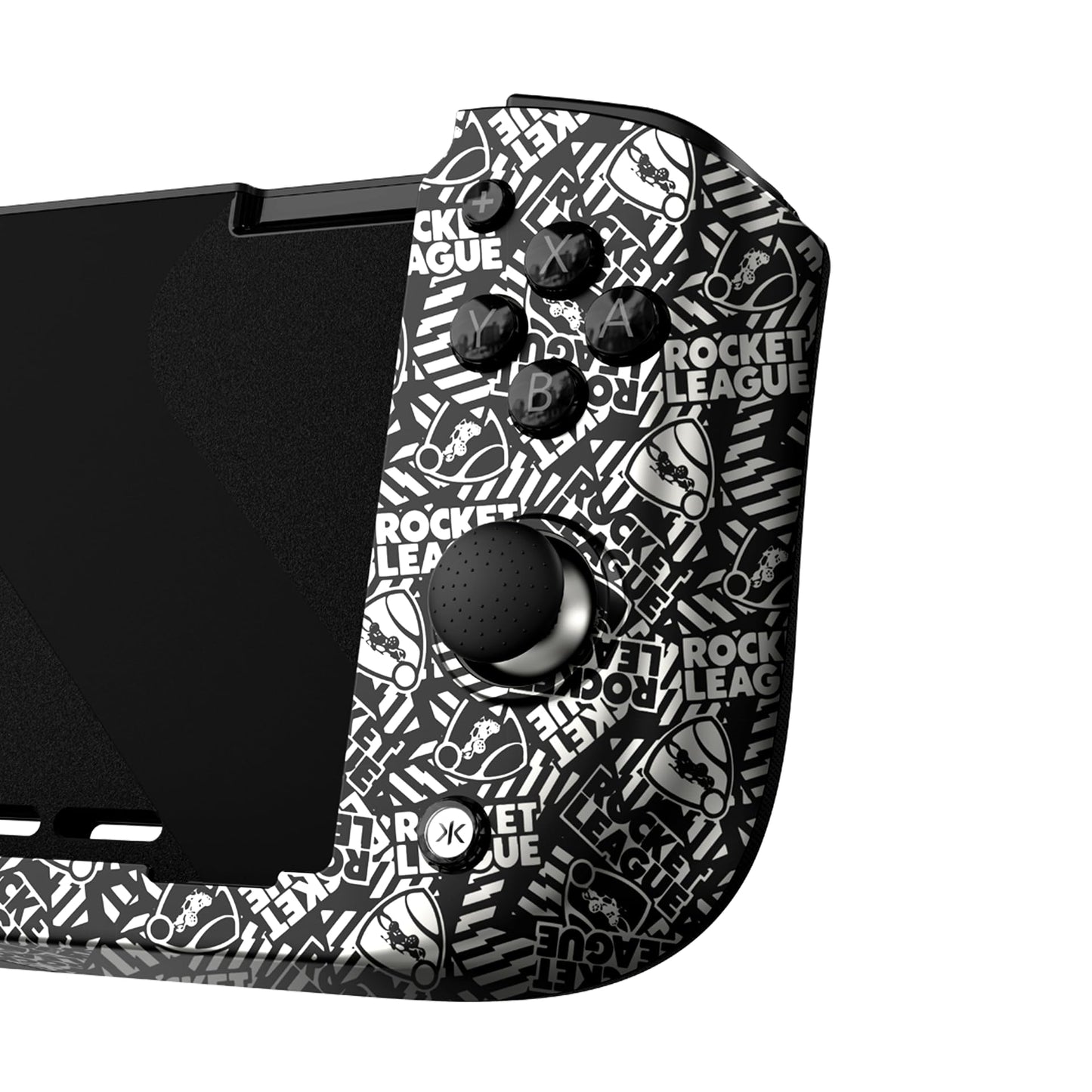 CRKD Nitro Deck - Handheld Controller for Nintendo Switch OLED, Zero Stick Drift, Rocket League Silver Edition, Model 24-ND-RLC