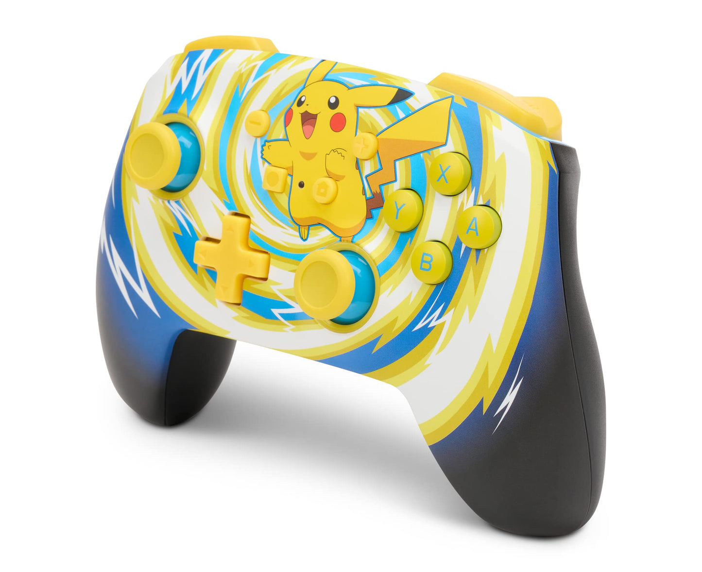 PowerA Enhanced Wireless Controller for Nintendo Switch - Pokémon Pikachu Vortex - Yellow - Model 1523595-01 - Officially Licensed