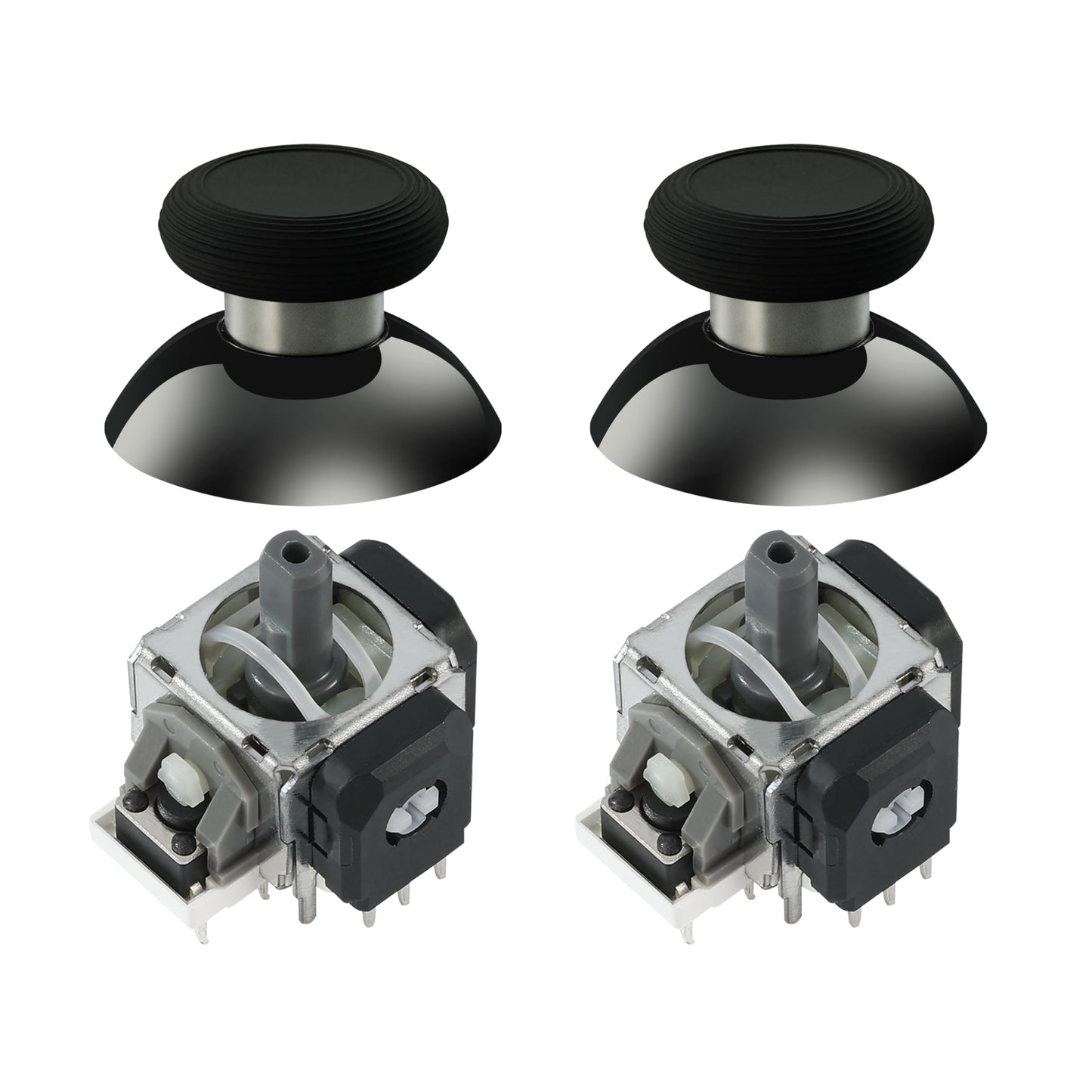 GuliKit TMR Magnetic Joystick Replacement Kit for PS5 DualSense/DualSense Edge Controller Anti-Drift Electromagnetic Stick Repair Module with Thumbstick Caps Soldering Required