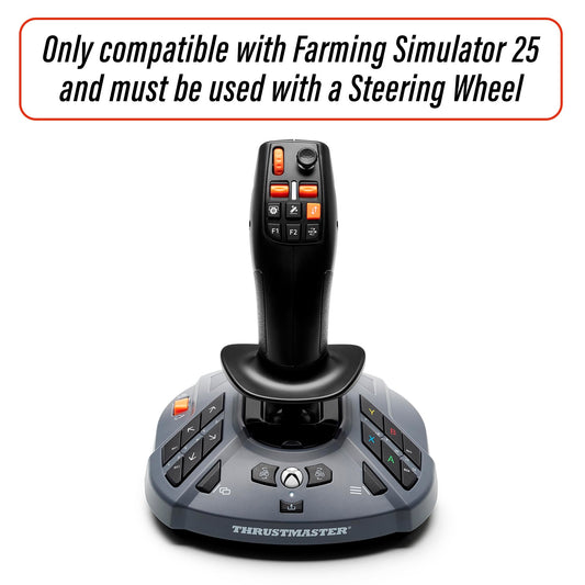 Thrustmaster SimTask Farmstick XBOX Edition 3-Axis Joystick for Farm Simulation Gaming - Grey, Compatible with XBOX & PC