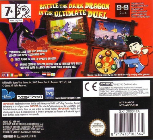 Disney American Dragon Jake Long: Attack of the Dark Dragon - Nintendo DS Game, Model 00256