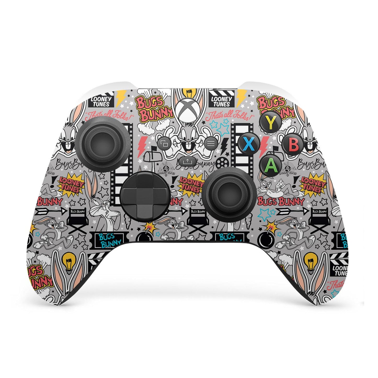 Head Case Designs Officially Licensed Looney Tunes Bugs Bunny Graphics and Characters Vinyl Sticker Gaming Skin Decal Cover Compatible With Xbox Series X/S Controller