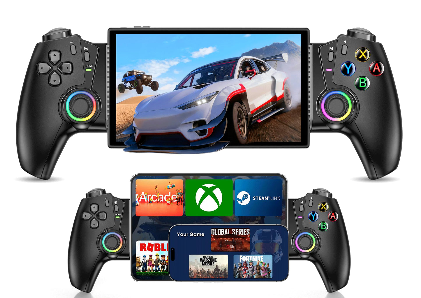 OKETY Switch 2 Controllers for Nintendo Switch 1/2/OLED/iPhone - Android Switch Joypad Controller Replacement Wireless One-Piece Switch Handheld Mode Controller with Turbo/Programmable/Vibration