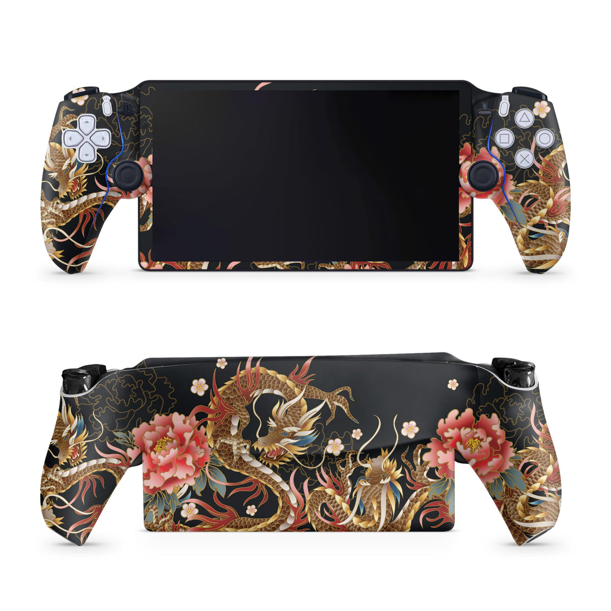 Gaming Skin Compatible with PS5 Portal Remote Player - Stitch Dragons - fine 3M Vinyl Protective Wrap Decal Cover - Easy to Apply | Crafted in The USA by MightySkins