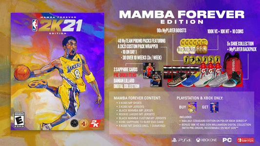 2K NBA 2K21 Mamba Forever Edition for Nintendo Switch - Model 55695