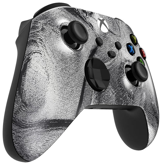 Custom Controllerzz Wireless Controller for Xbox Series X/S & One - Soft Touch - X/S Silver Swirl