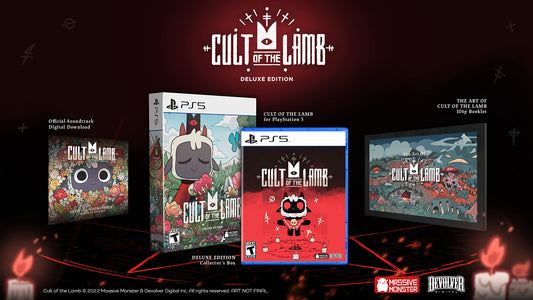 Devolver Digital Cult of the Lamb Deluxe Edition - Engaging Gameplay, Unique Art Style, Digital Content Included