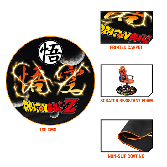 SUBSONIC Dbz Dragon Ball Z Gaming Rug - Anti-Slip Floor Mat for Gaming Chair, Model SA5550-D1