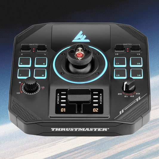 Thrustmaster Sol-R5 Base for Detachable Joystick - Flight Simulation, PC Compatible, Black, Model 2960948