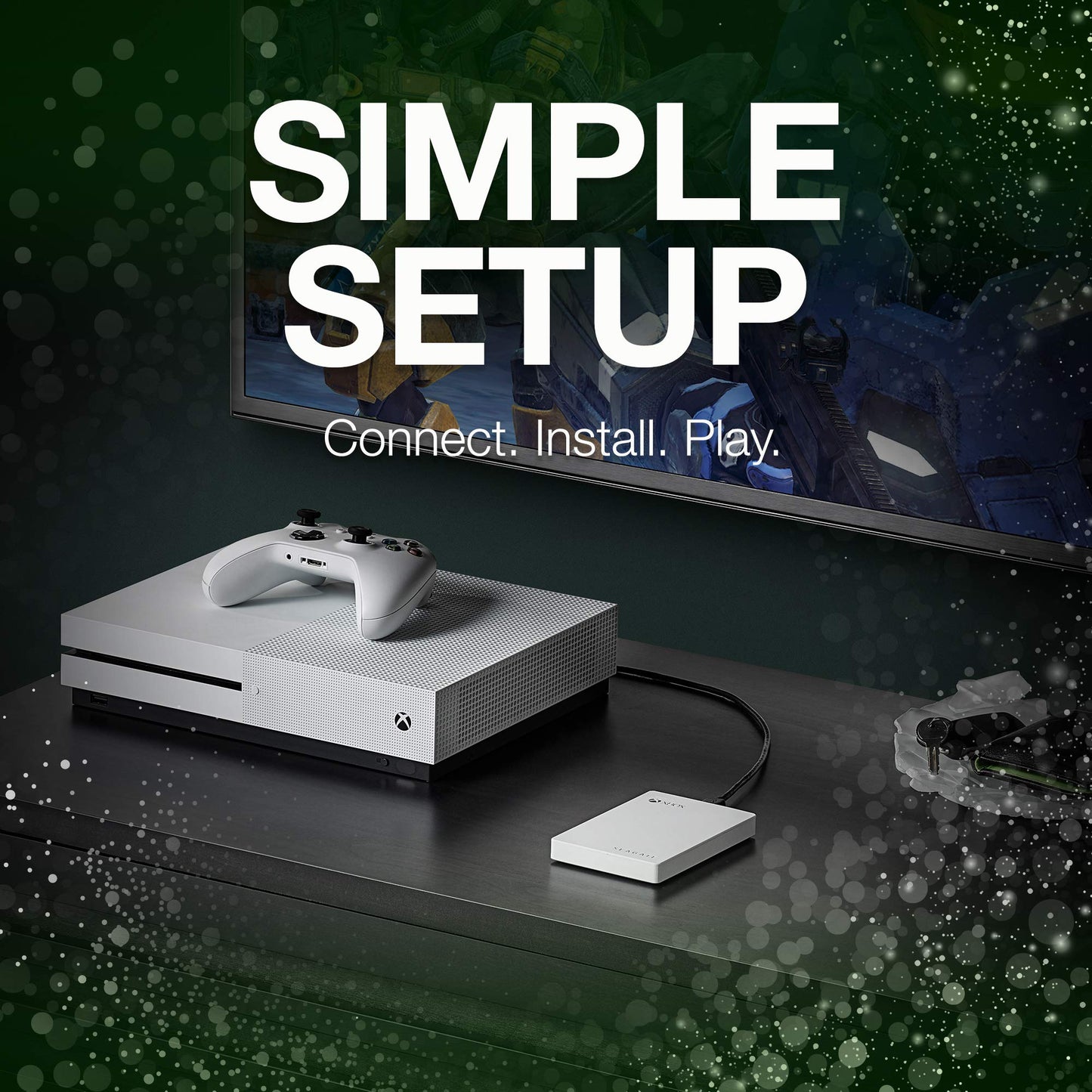 Seagate Game Drive for Xbox, 4TB Special Edition, White, Model STEA4000407