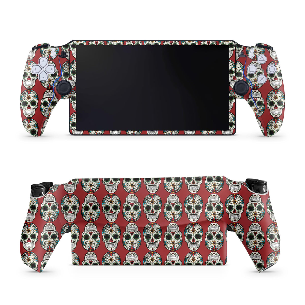 Gaming Skin Compatible with PS5 Portal Remote Player - Sugar Skull - fine 3M Vinyl Protective Wrap Decal Cover - Easy to Apply | Crafted in The USA by MightySkins