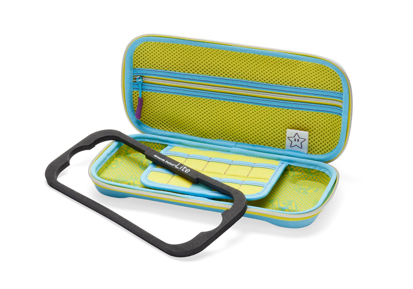 PowerA Hard Shell Protection Case for Nintendo Switch & Lite, Mario Mushroom Kingdom Art, Model NSCS0342-01, 9 Game Cards Storage