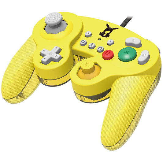 HORI Nintendo Switch Battle Pad Gamecube Style Controller - Pikachu Color, Model NSW-109U