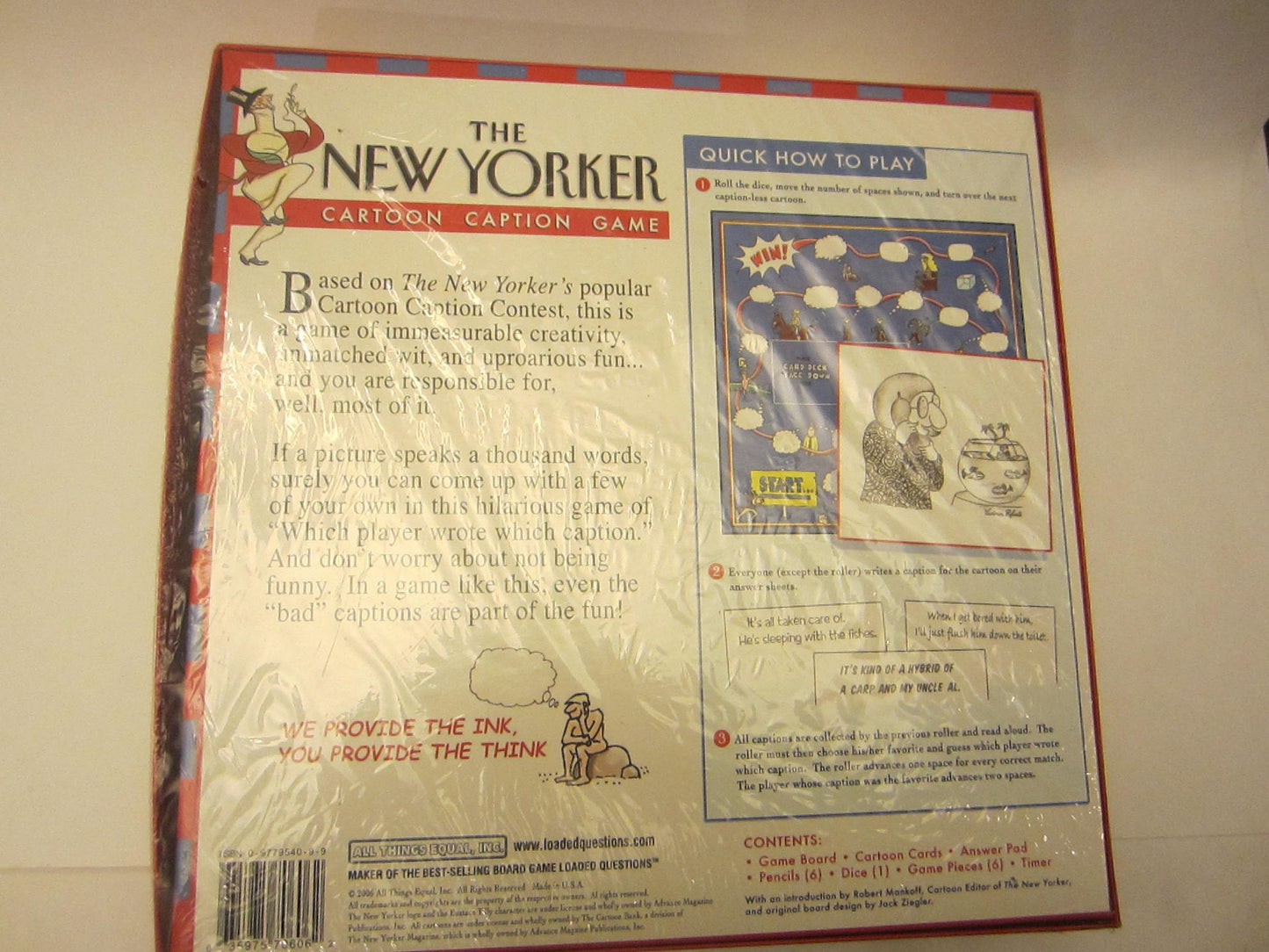 All Things Equal The New Yorker Cartoon Caption Game - Fun Family Party Game, Model 4102557