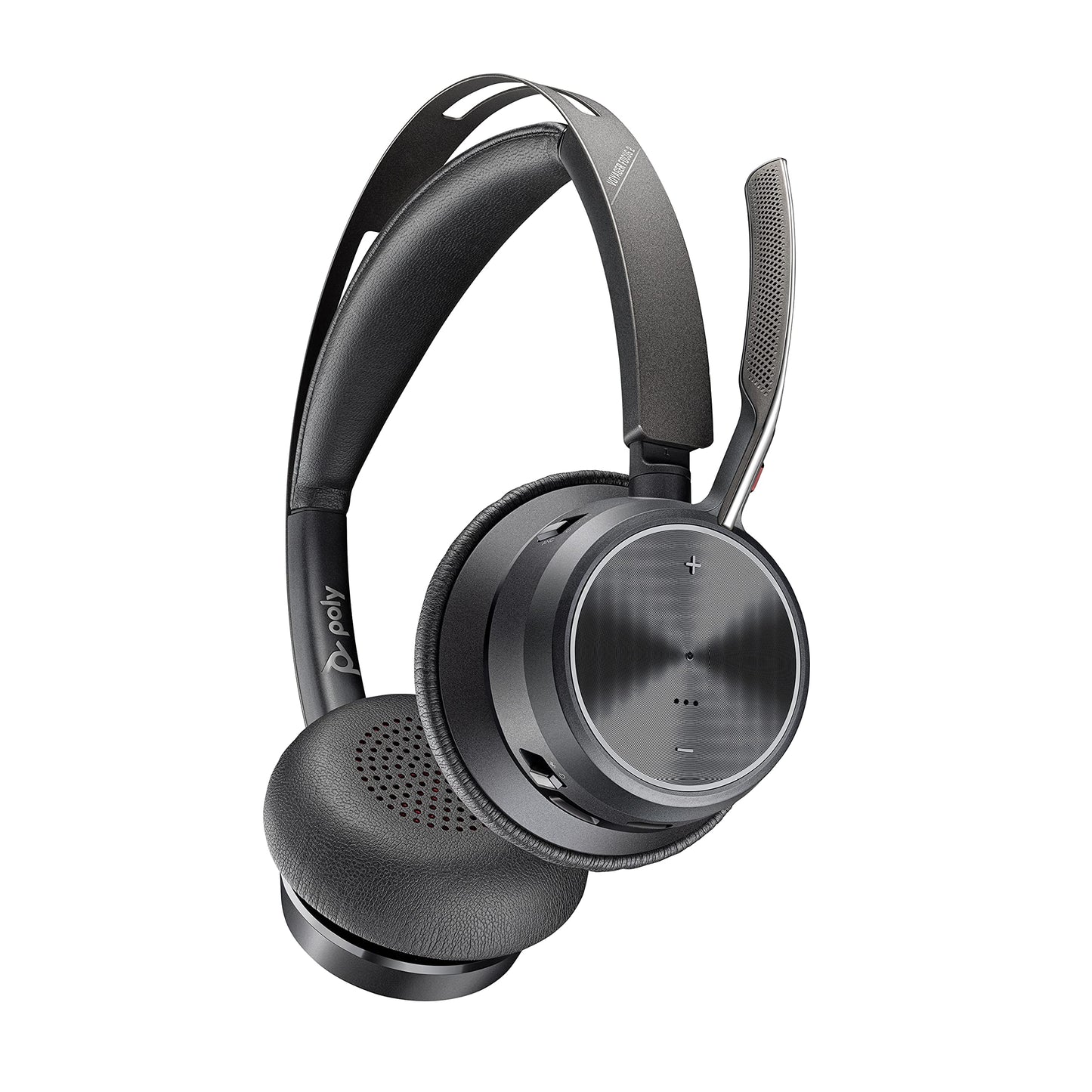 Poly - Voyager Focus 2 UC USB-A Headset (Plantronics) - Bluetooth Dual-Ear (Stereo) Headset with Boom Mic - USB-A PC/Mac Compati