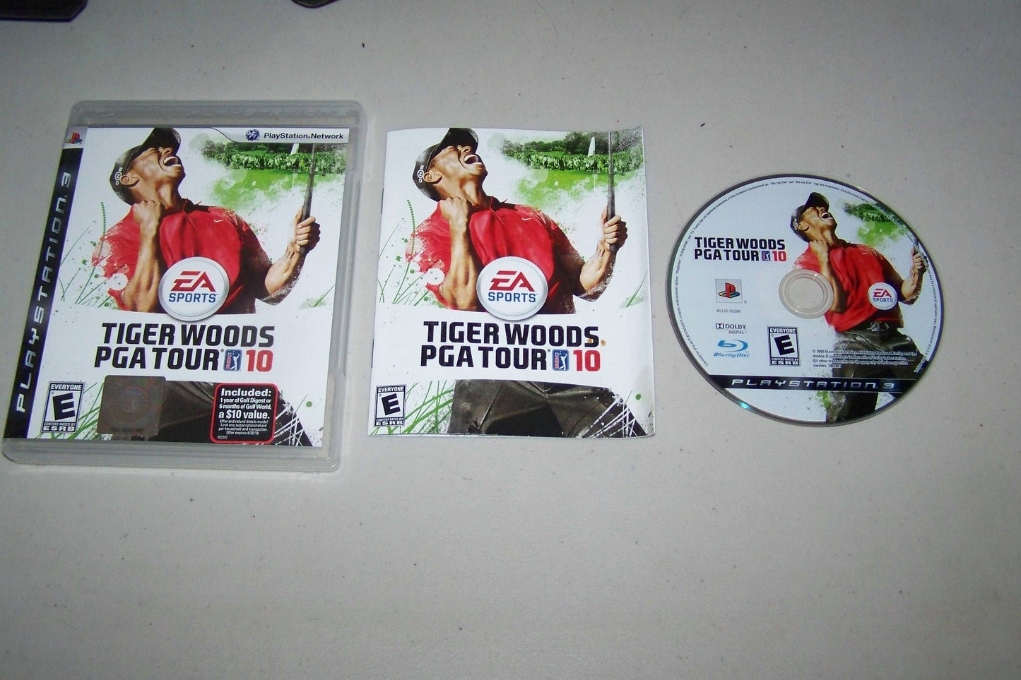 Electronic Arts Tiger Woods PGA Tour 10 - PS3 Game, Model 19028, Sports Simulation