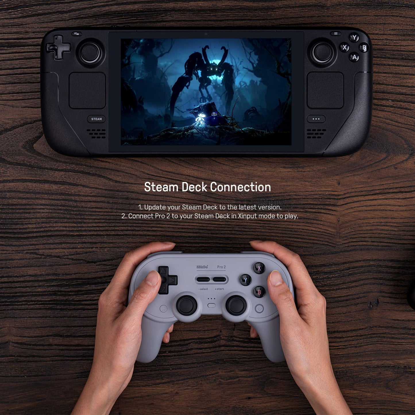 8BitDo Pro 2 Bluetooth Controller for Switch, PC, Android, Steam Deck - Black Edition, ALPS Joystick, Model: 6922621501701