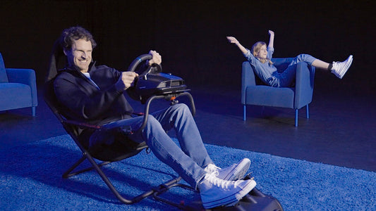 Playseat Challenge Racing Simulator Cockpit - Foldable & Adjustable, Large, Compatible with All Steering Wheels & Pedals, Model RC.00312