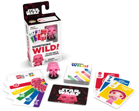 Funko Something Wild! Star Wars Card Game - Pink Darth Vader Pocket Pop! for 2-4 Players, Ages 6+, 2.5" x 2.5" x 3