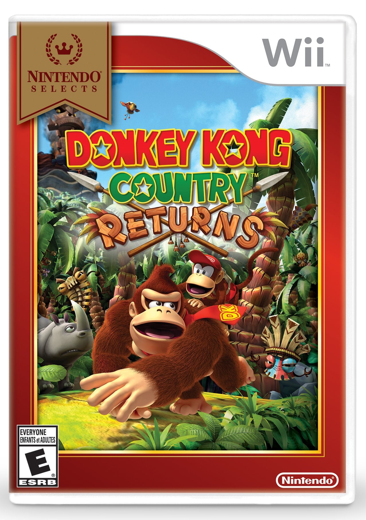 Nintendo Selects Donkey Kong Country Returns - Wii Standard Edition, Model RVLPSF82