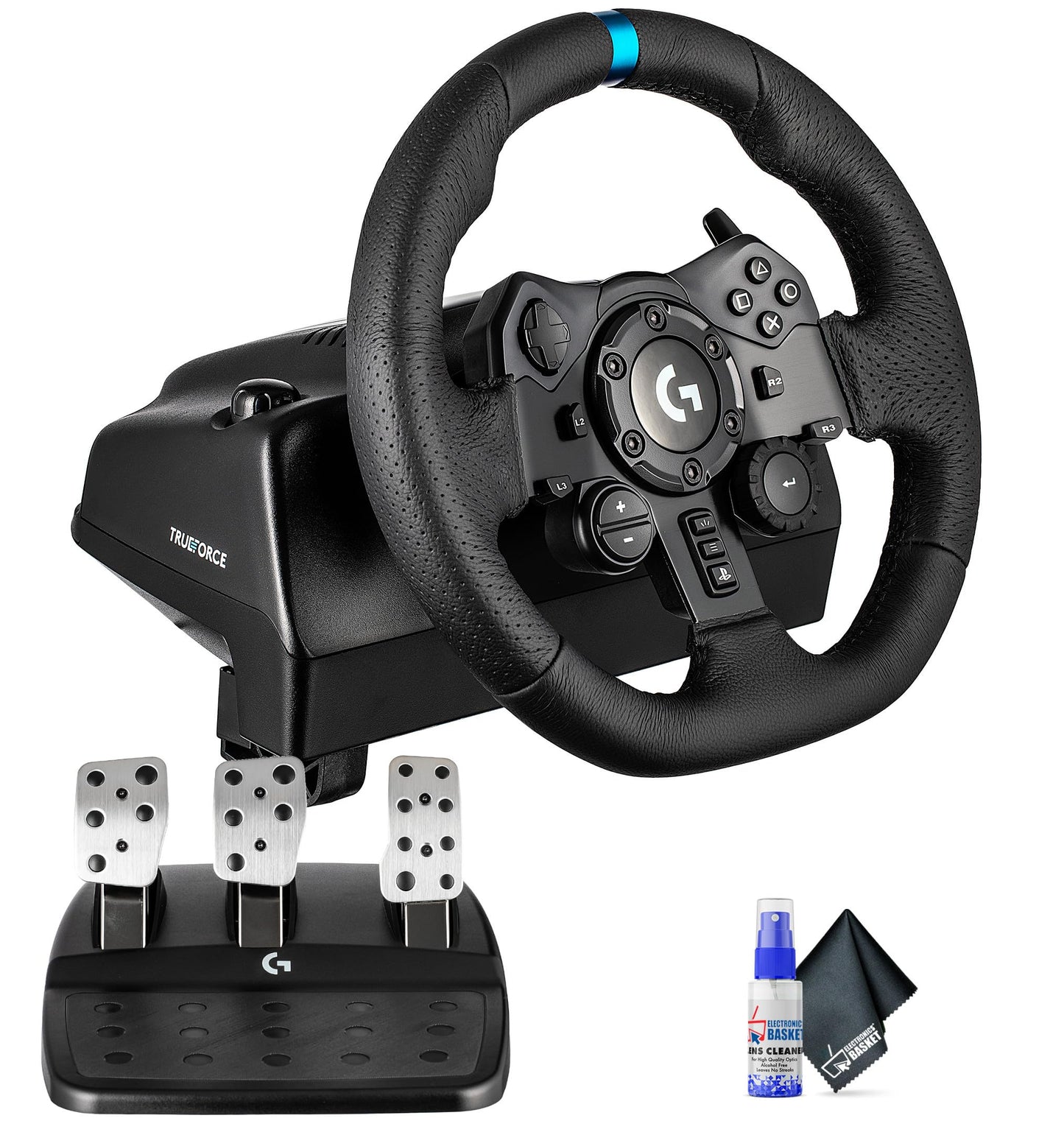 Logitech G923 Racing Wheel and Pedals Trueforce Sim Driving Wheel For PC, PS4, PS5 with Accessories