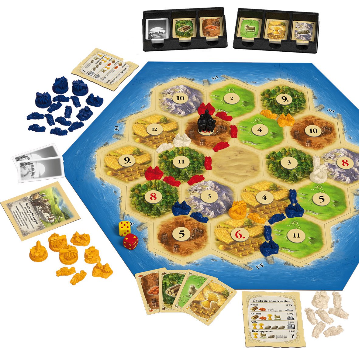 Asmodee Catan Board Game - Base Game 10+ Years, Multicolored, 29.5 cm x 7.3 cm x 29.5 cm, Model FICAT