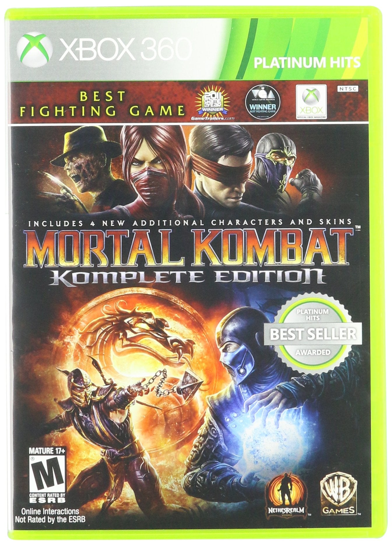 Warner Bros Mortal Kombat KOMPLETE Edition (Xbox 360) (Renewed)