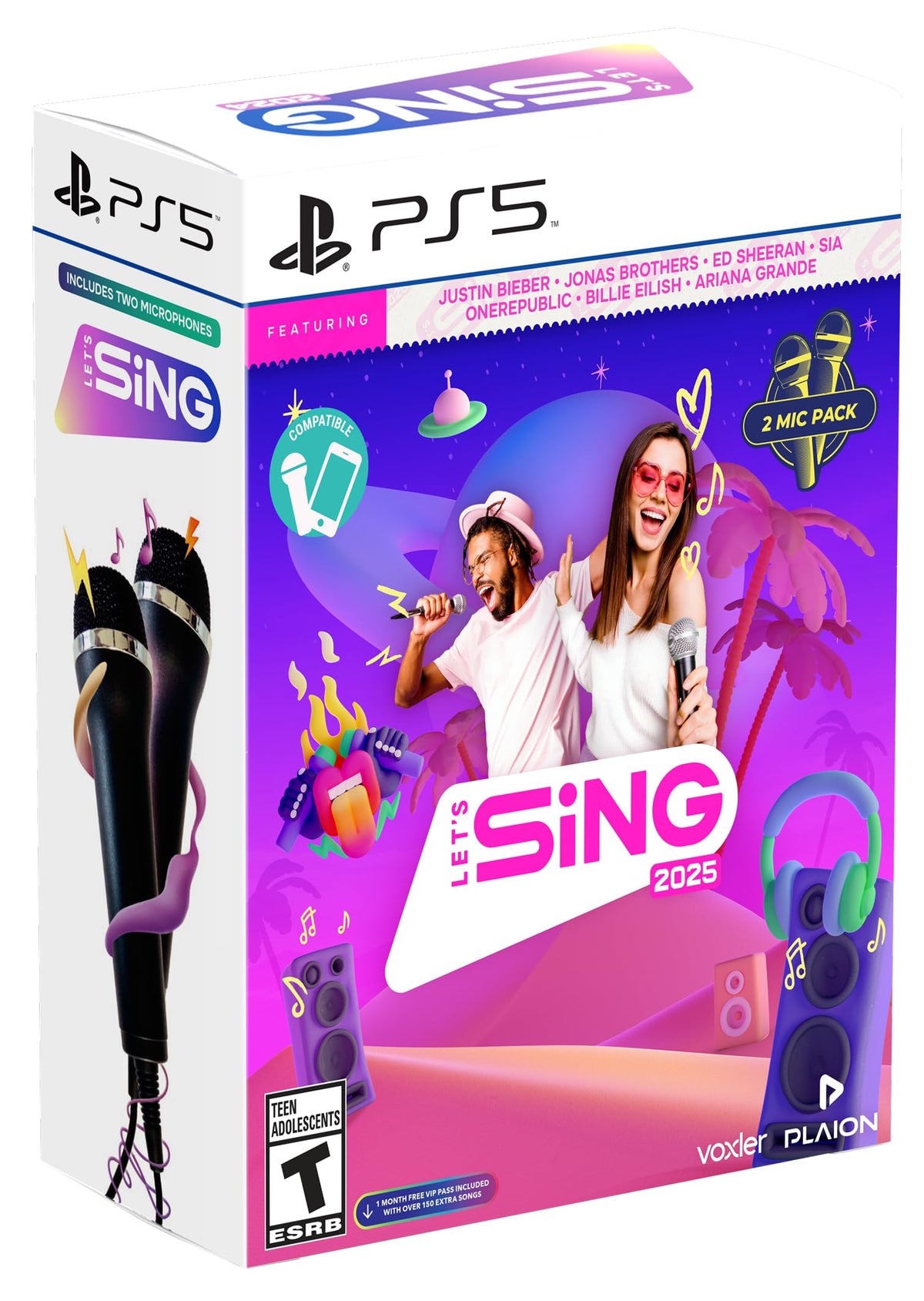 Lets Sing 2025 (2 mic bundle) - PlayStation 5
