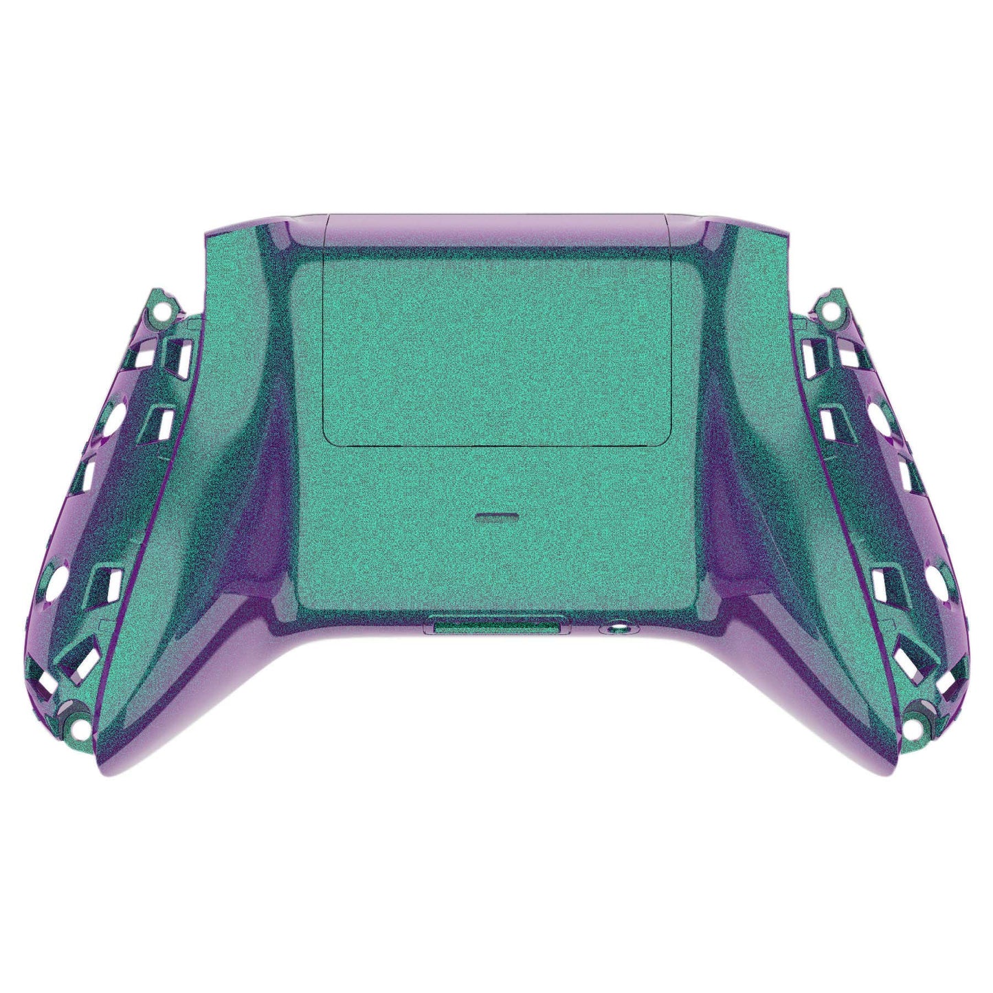 eXtremeRate Custom Back Cover Shell for Xbox Core Wireless Controller, Chameleon Green Purple Replacement Controller Battery Cov