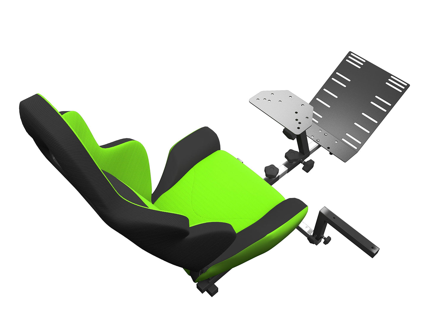 OpenWheeler Racing Seat Gaming Chair, Gear Shifter Mount, 37D x 23W x 16H in, Green, Model OW-SV1FG