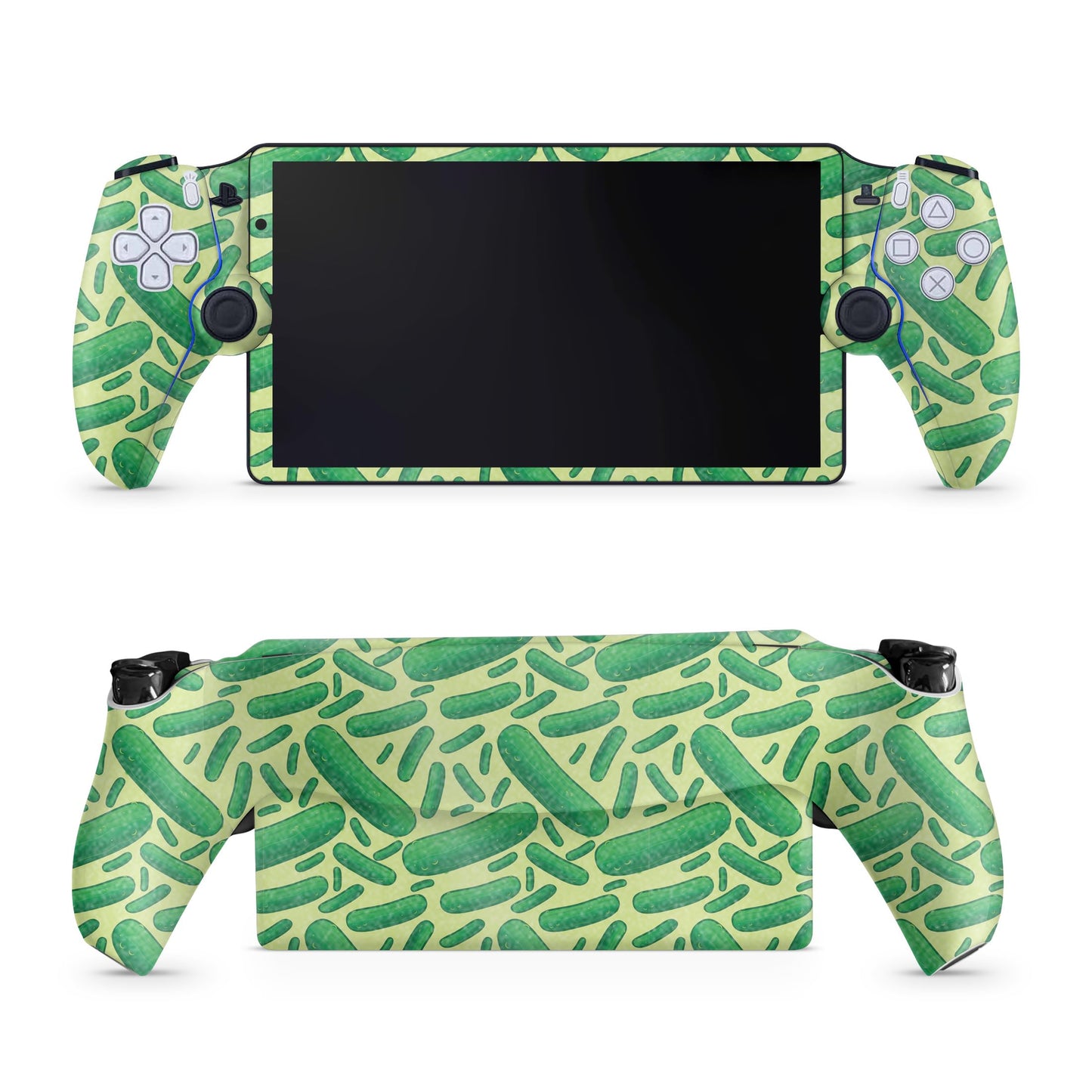 Glossy Glitter Gaming Skin Compatible with PS5 Portal Remote Player - Pickles - fine 3M Vinyl Protective Wrap Decal Cover - Easy to Apply | Crafted in The USA by MightySkins
