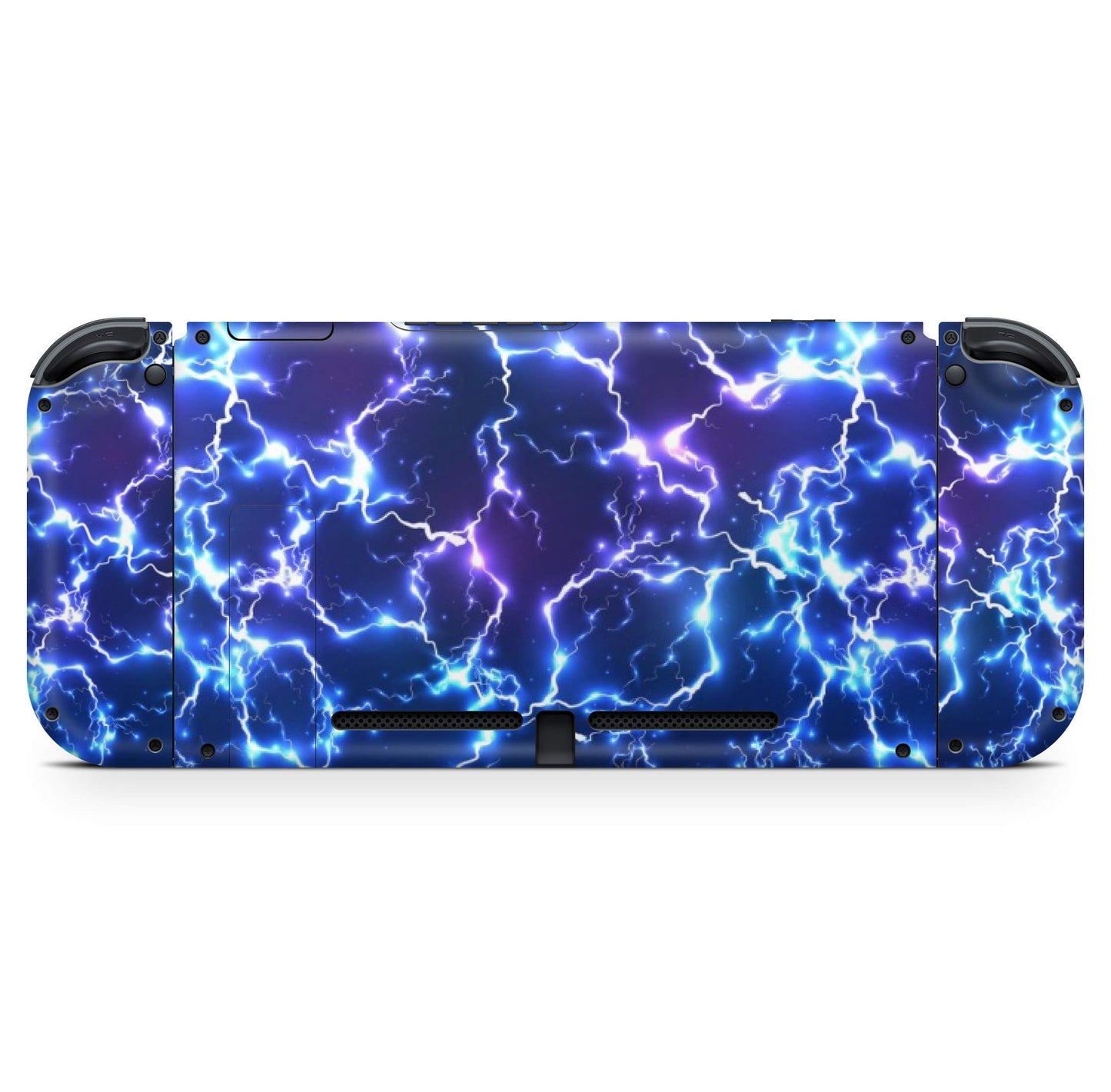 giZmoZ n gadgetZ Electric Storm Skin Decal Vinyl Sticker for Nintendo Switch Console + 1 Controller, Model GNG-Switch-ELEC-SKINS