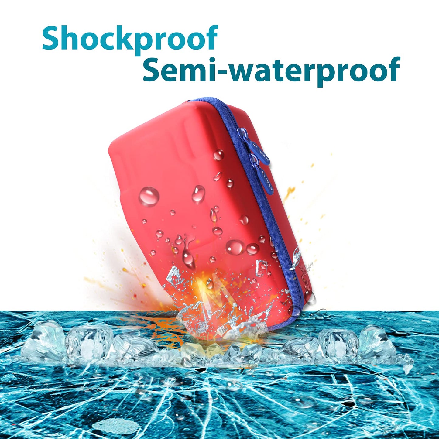 L LTGEM Mario Kart Live Storage Case - Travel Protective Bag - Nintendo Switch - Red