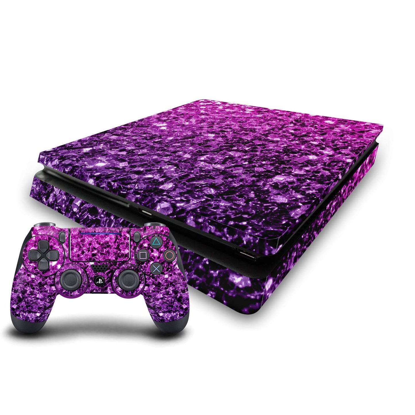 Head Case Designs Officially Licensed PLdesign Purple Pink Art Mix Vinyl Sticker Gaming Skin Decal Cover Compatible With Sony PlayStation 4 PS4 Slim Console and DualShock 4 Controller