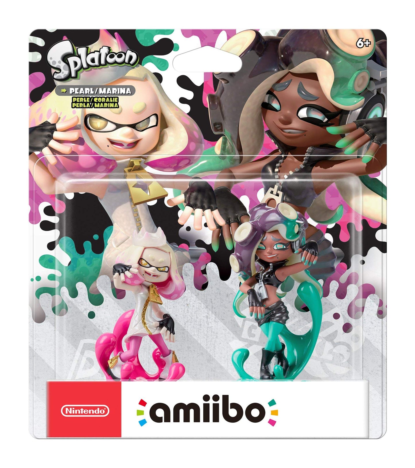 Nintendo Amiibo Pearl & Marina 2-Pack - Model NVLEAE2D - White Color - GameCube Compatible