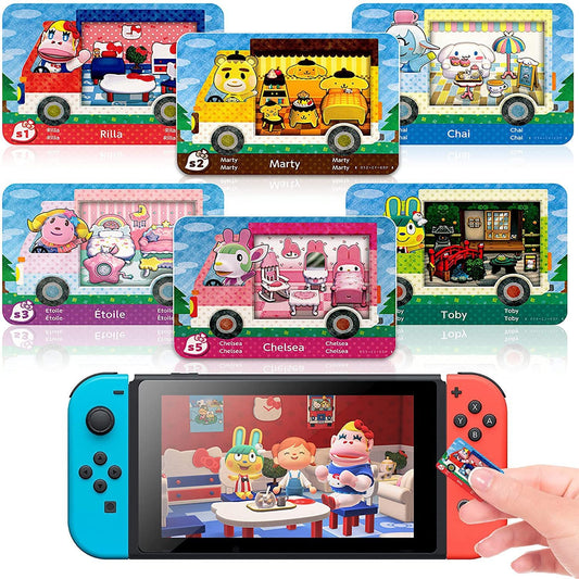 Generic 56Pcs NFC Mini RV Cards Set - 6Pcs SARL + 50Pcs Full Set, 1.25 x 0.86 inches, Black