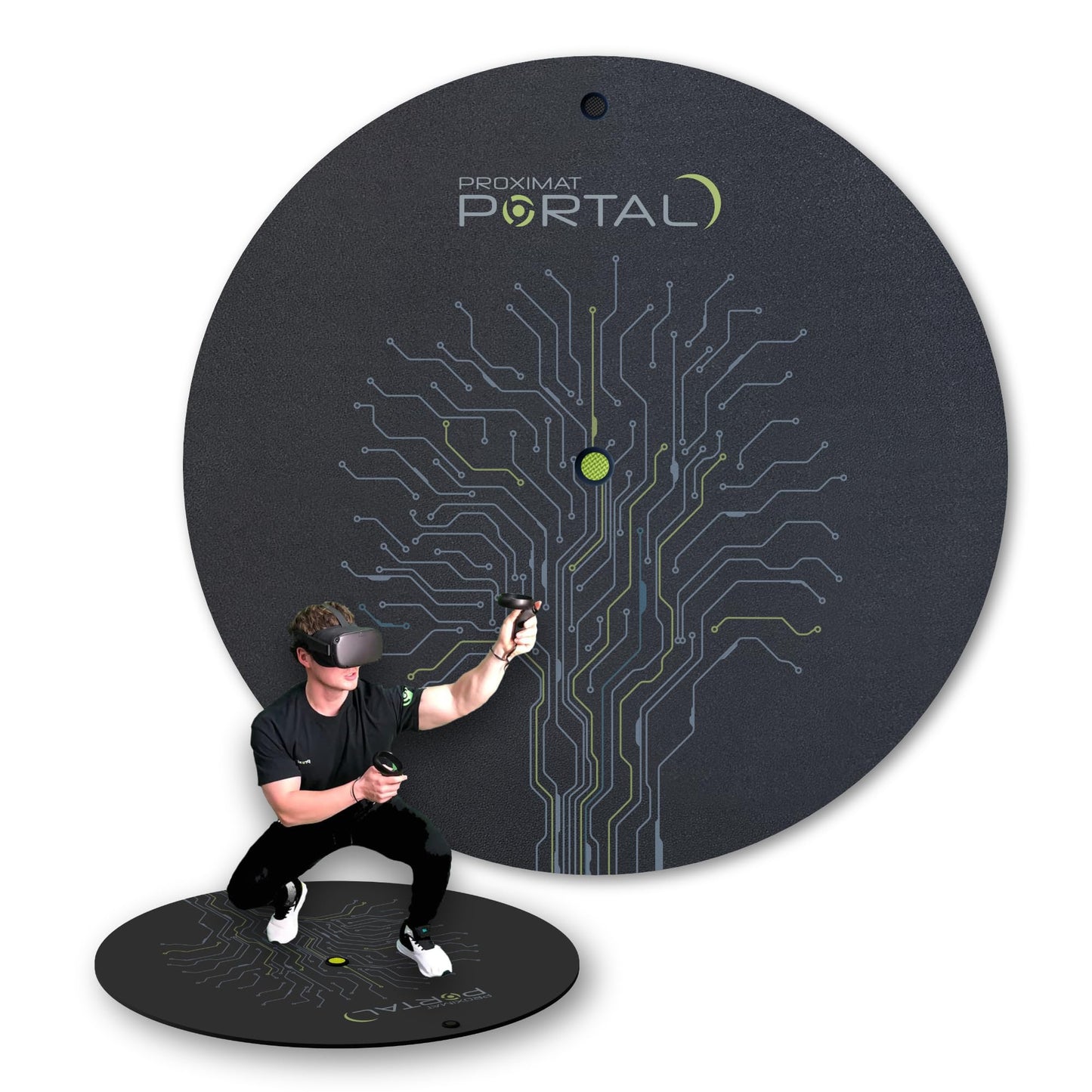 VR Mat - 42 ProxiMat Metaverse Portal - X-Large Mat for Virtual Reality - Play with Both Feet on The Mat